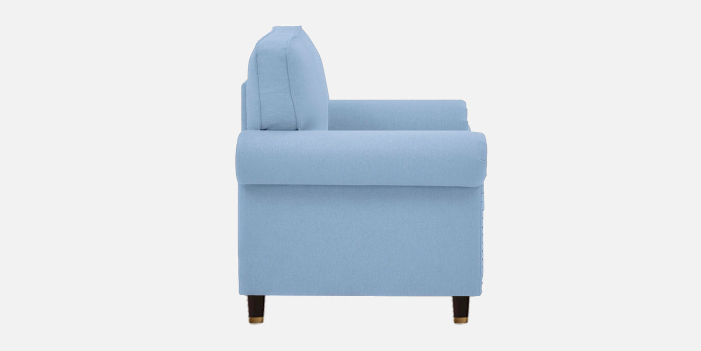 Sarra Cushion Back Sofa- Light Blue