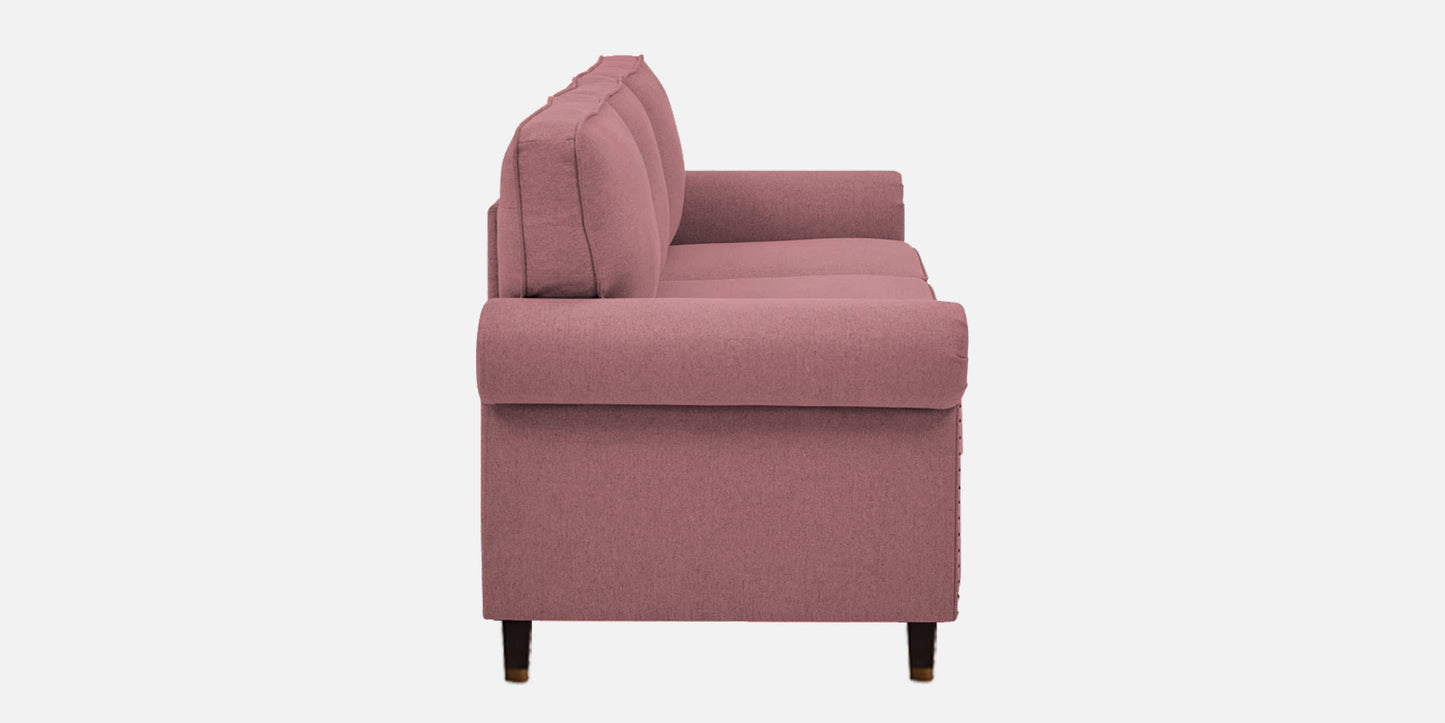 Sarra Cushion Back Sofa- Dark Pink