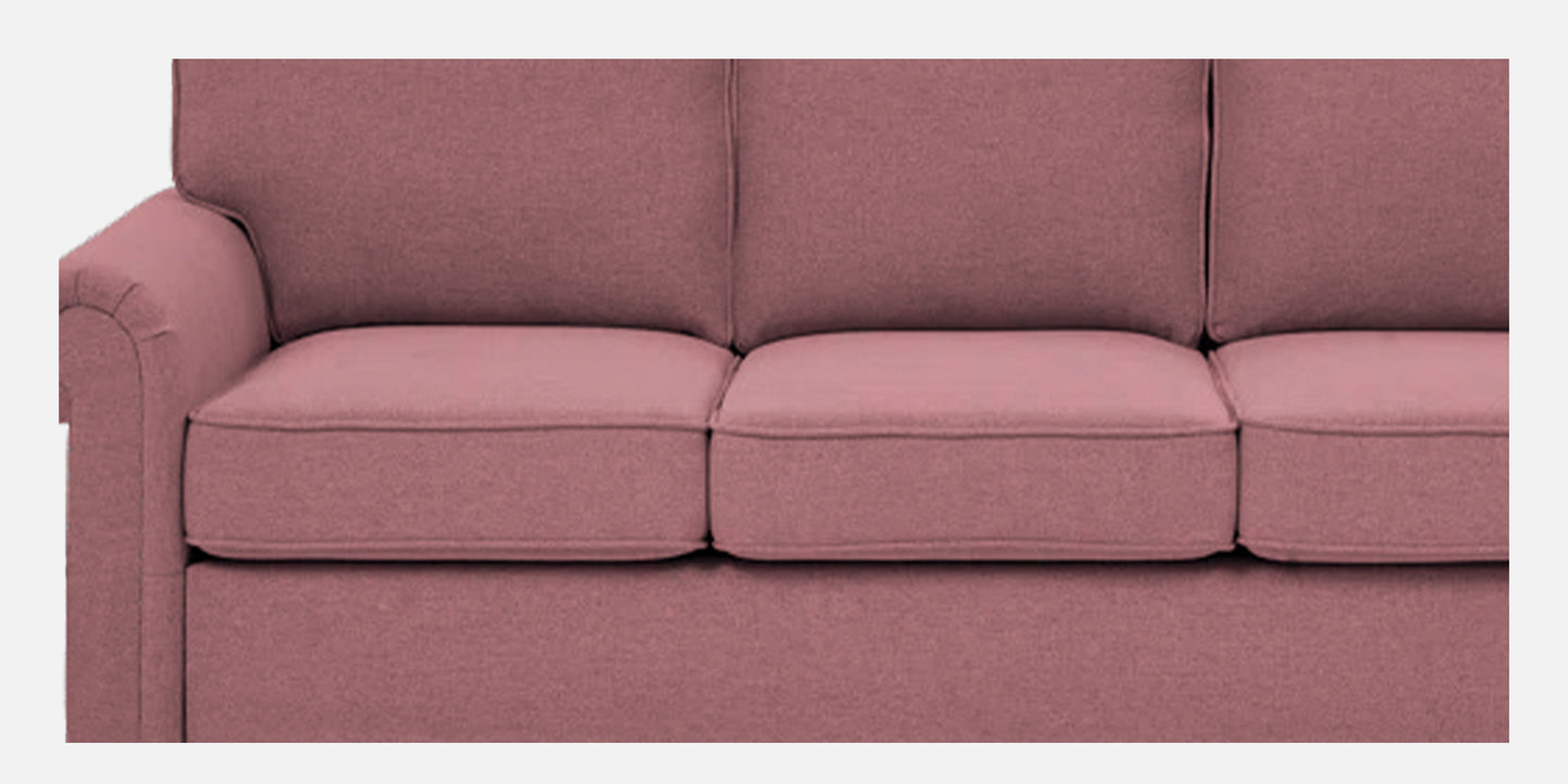 Sarra Cushion Back Sofa- Dark Pink