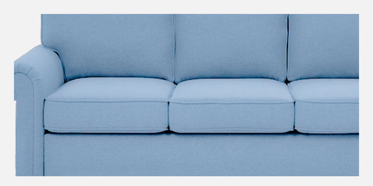 Sarra Cushion Back Sofa- Light Blue