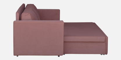 Magnet Fabric 3 Seater Sofa Bed With Loose Cushions and Storage - Dark Pink