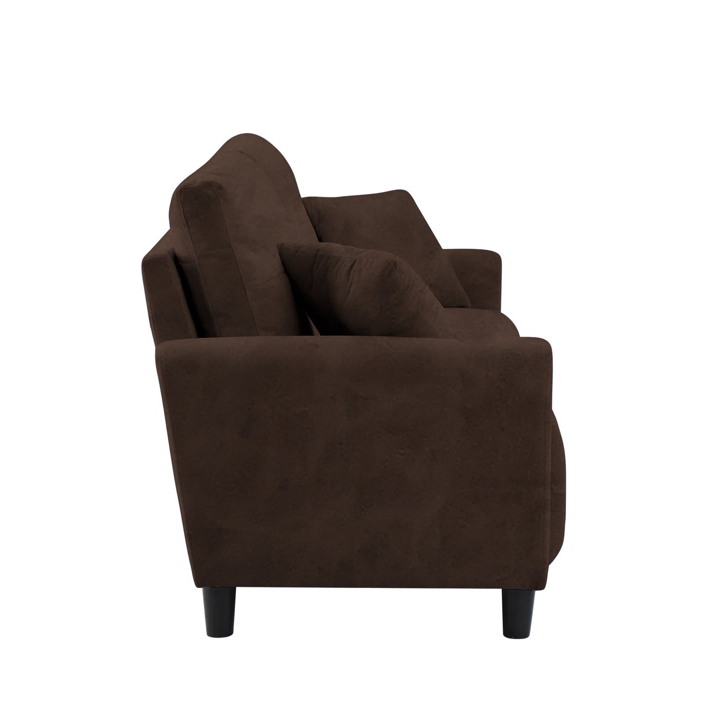 Saige Cushion Sofa- Brown