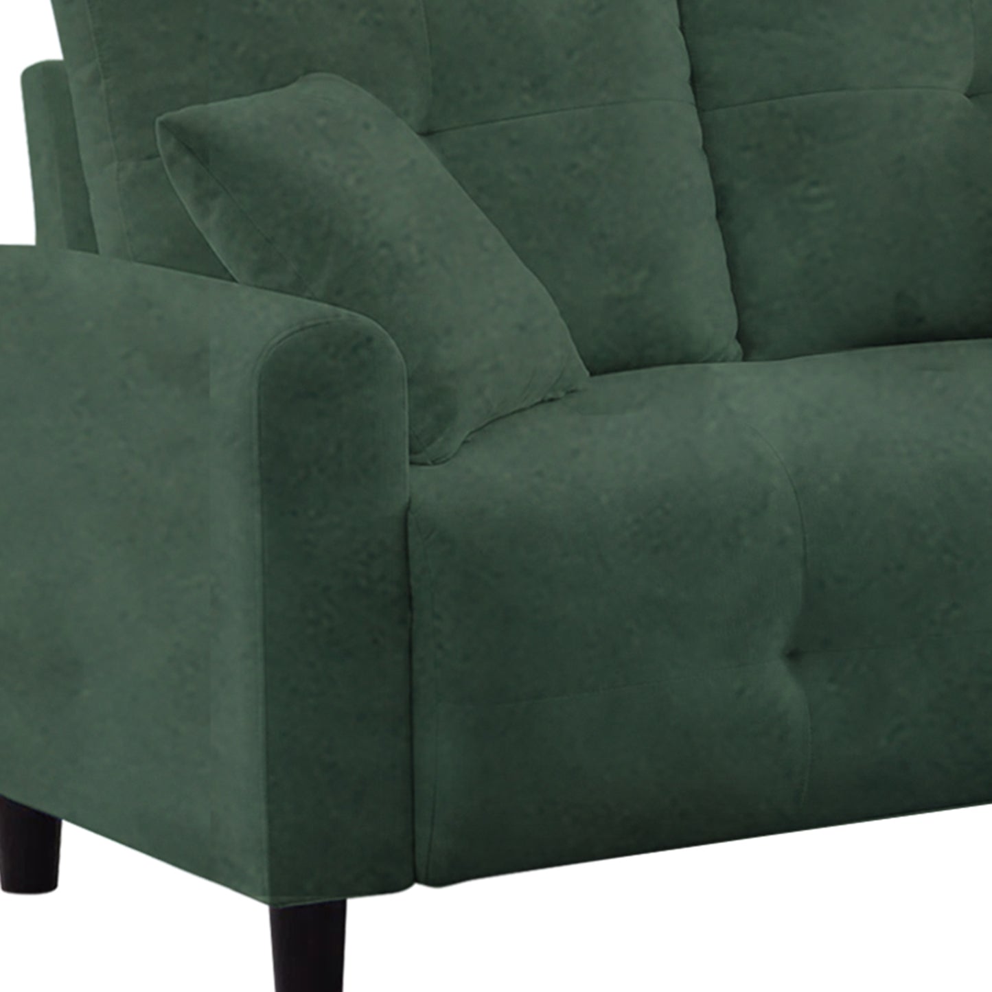 Saige Cushion Sofa- Green