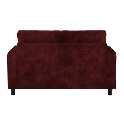 Saige Cushion Sofa- Maroon