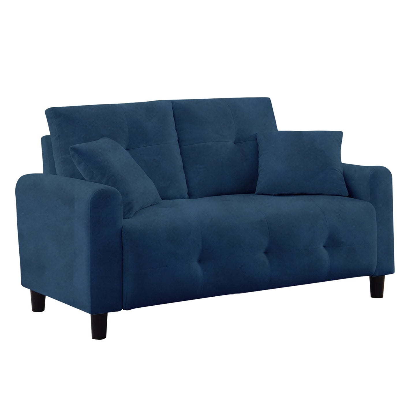 Saige Cushion Sofa- Blue