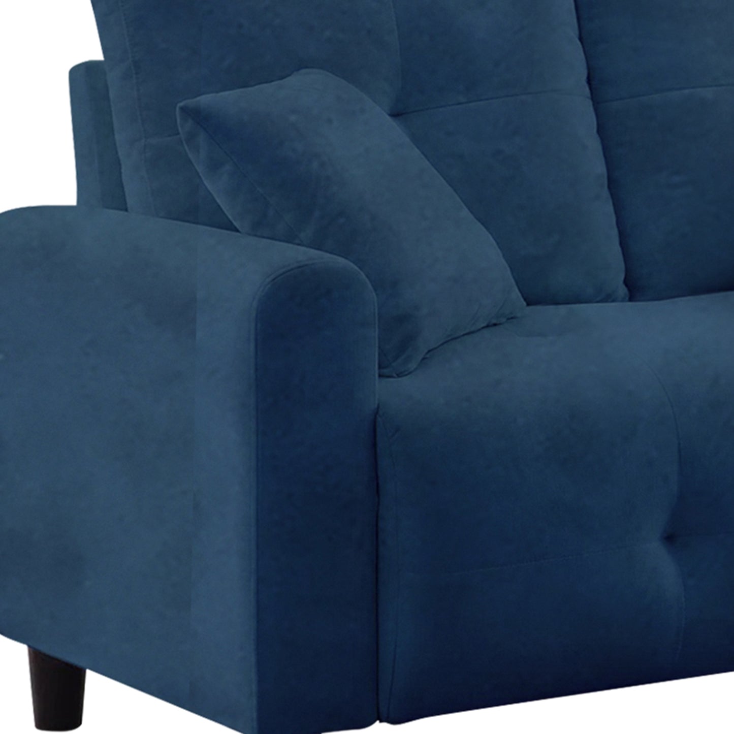 Saige Cushion Sofa- Blue