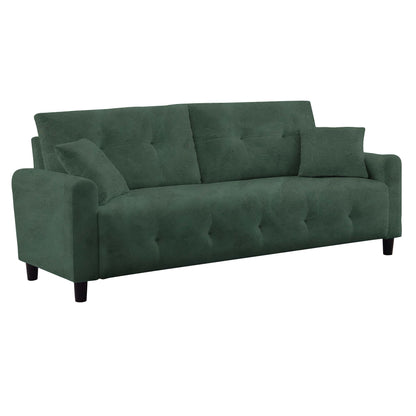 Saige Cushion Sofa- Green