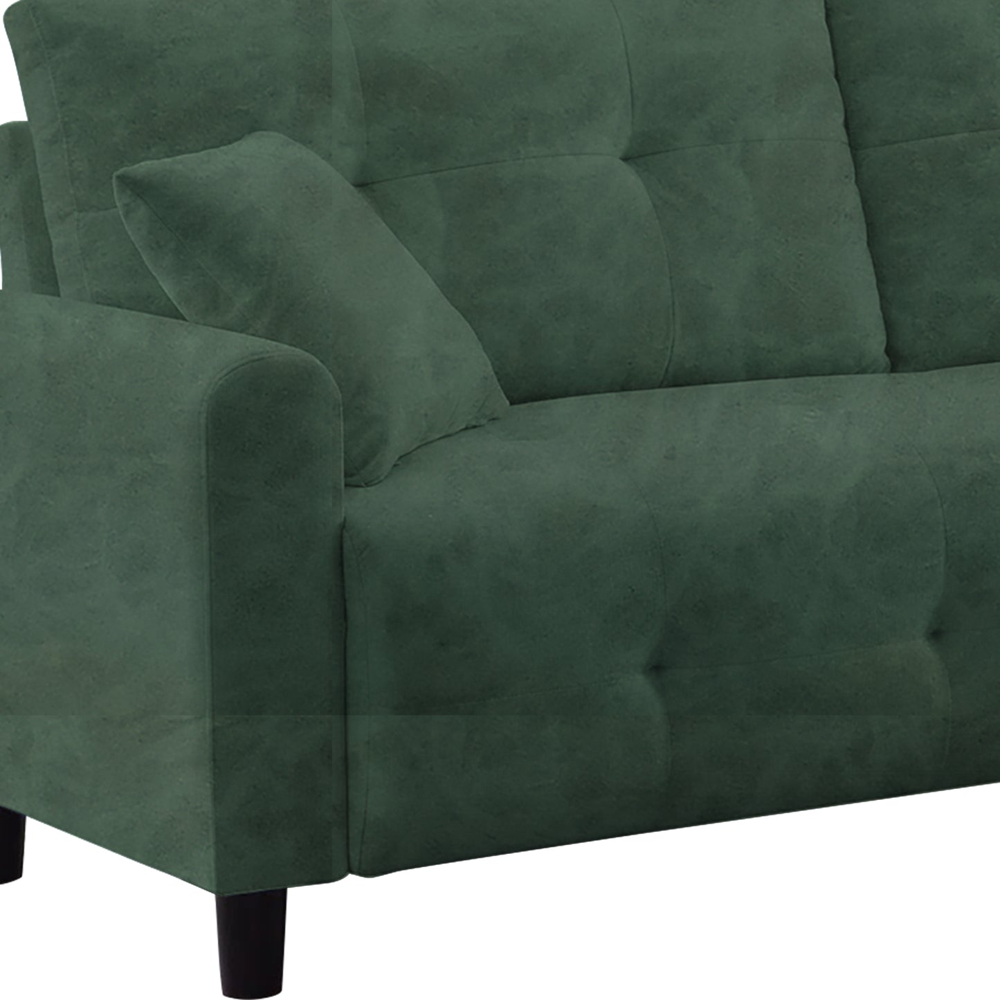 Saige Cushion Sofa- Green