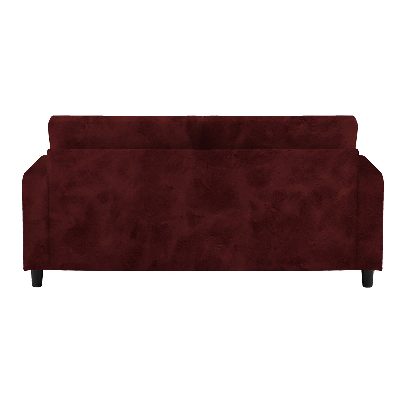 Saige Cushion Sofa- Maroon