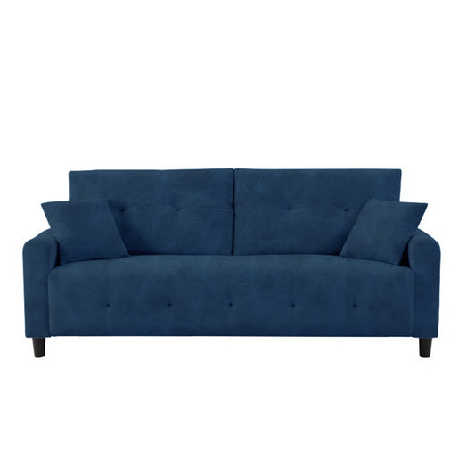 Saige Cushion Sofa- Blue