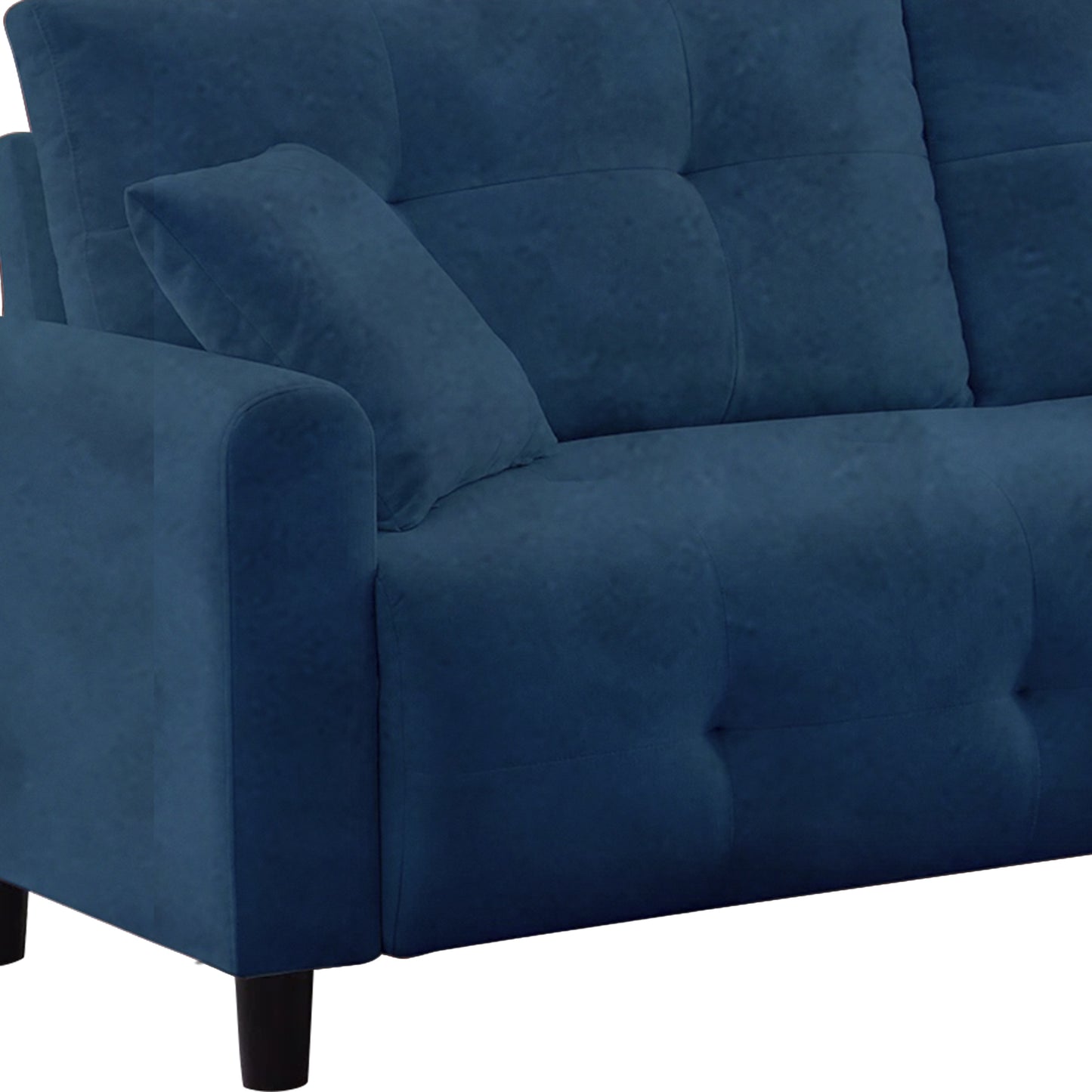 Saige Cushion Sofa- Blue