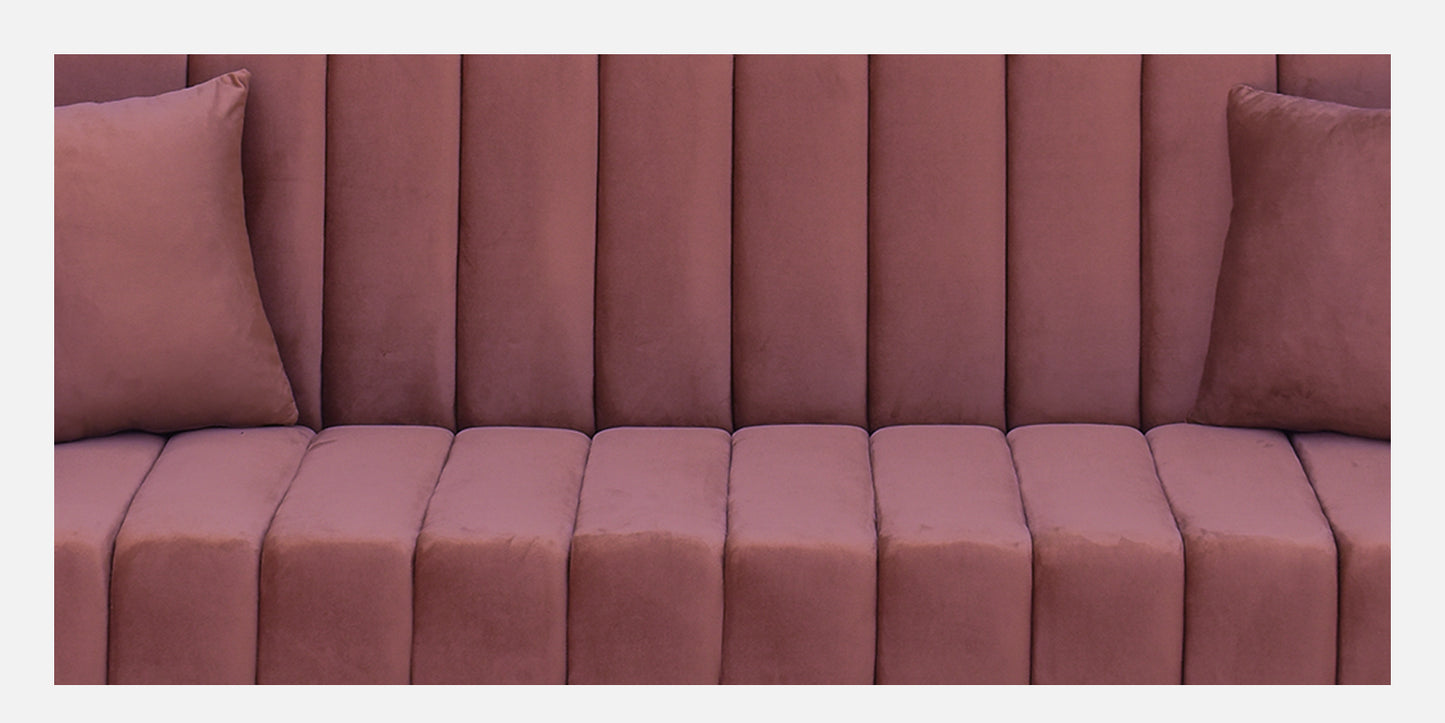 Maisy Fabric Sofa - Dark Pink