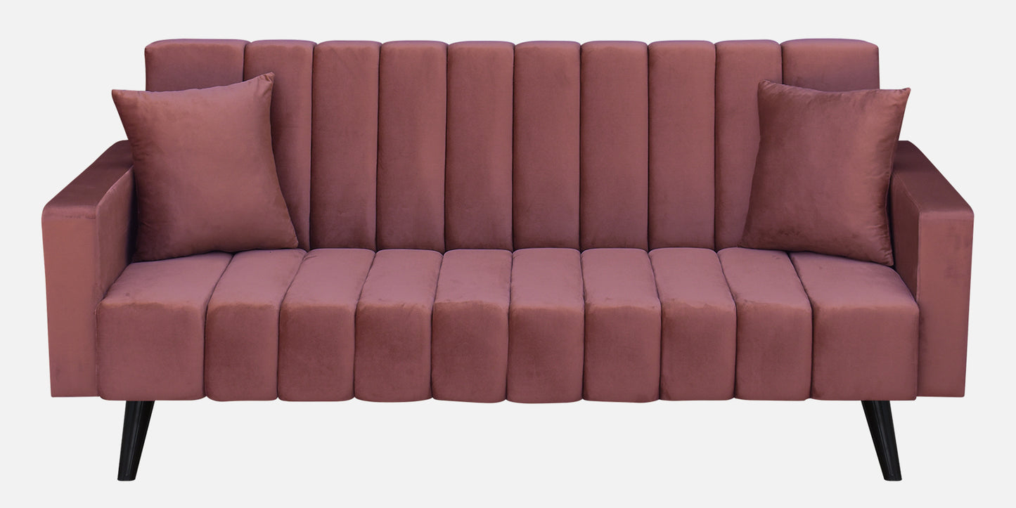 Maisy Fabric Sofa - Dark Pink