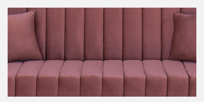 Maisy Fabric Sofa - Dark Pink