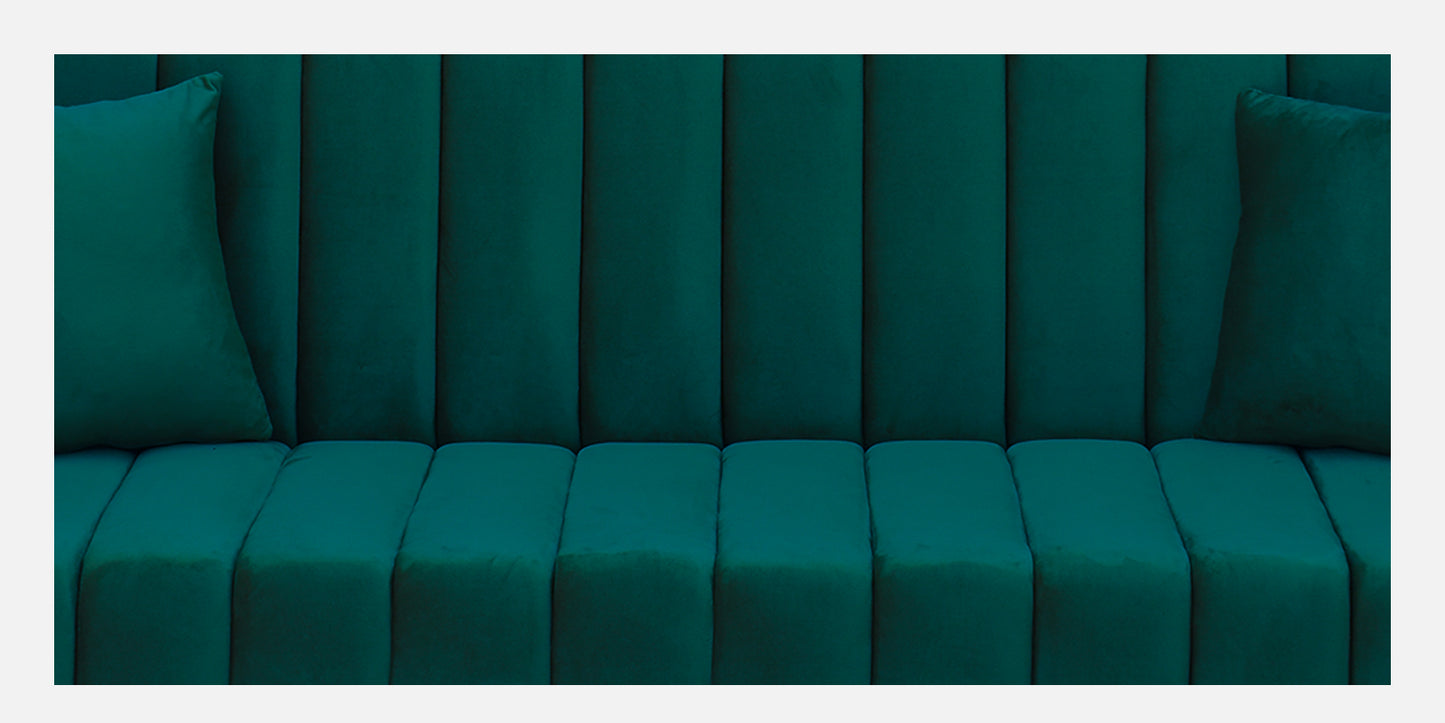 Maisy Fabric Sofa - Teal Green