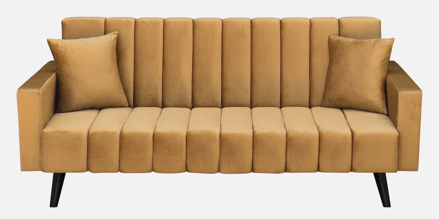 Maisy Fabric Sofa - Mustard