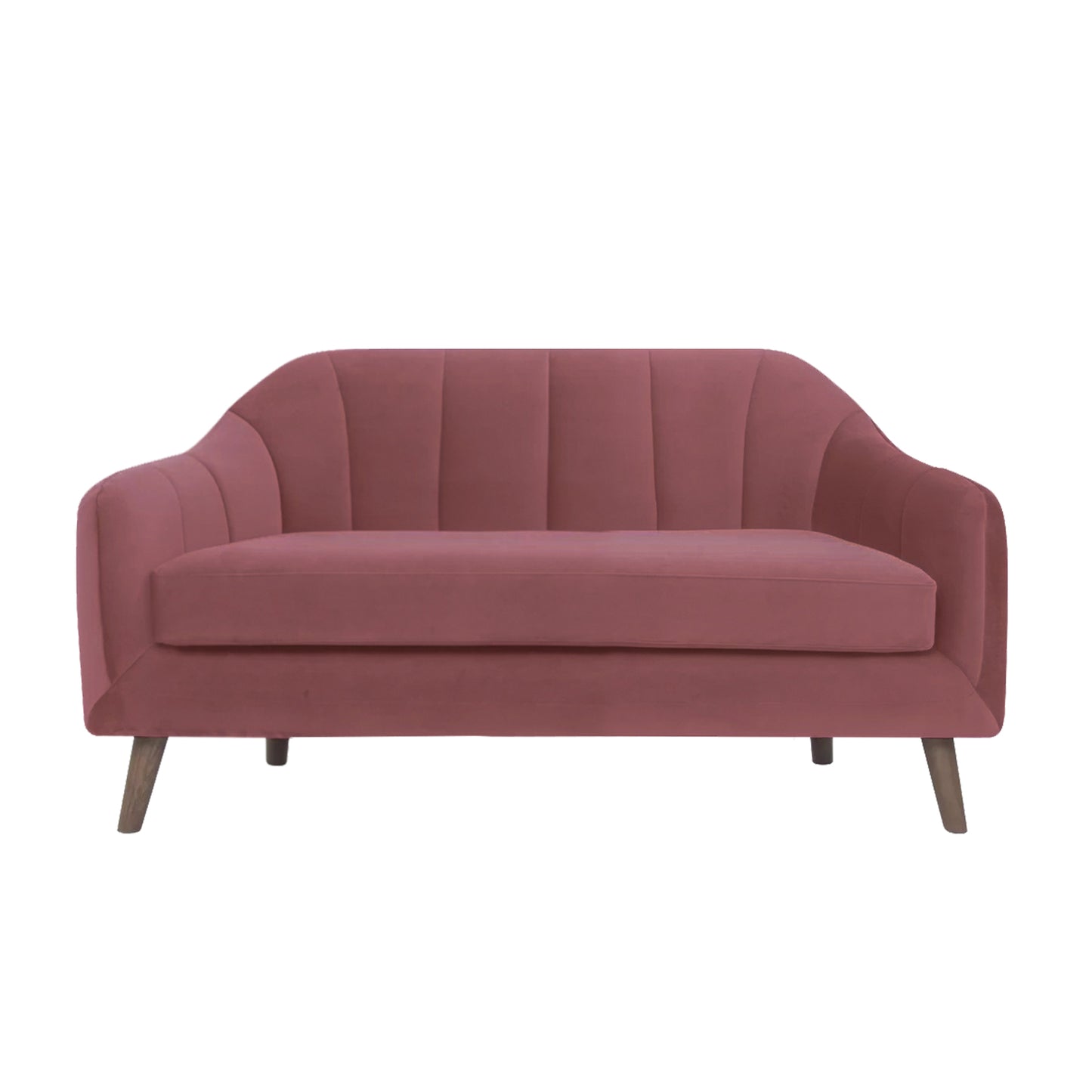 Corbyn Fabric Sofa - Dark Pink