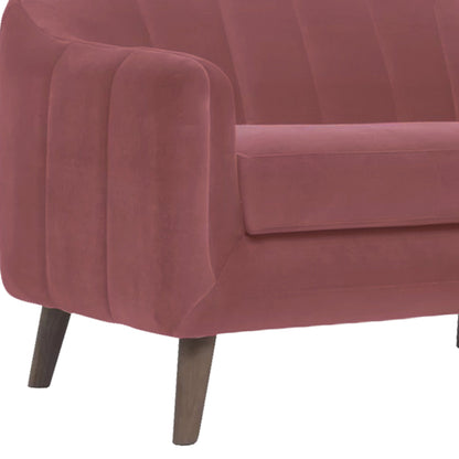 Corbyn Fabric Sofa - Dark Pink