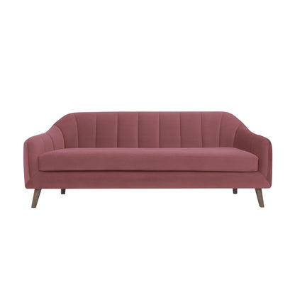 Corbyn Fabric Sofa - Dark Pink