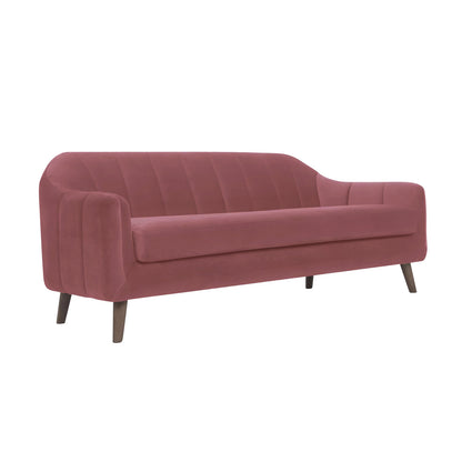 Corbyn Fabric Sofa - Dark Pink