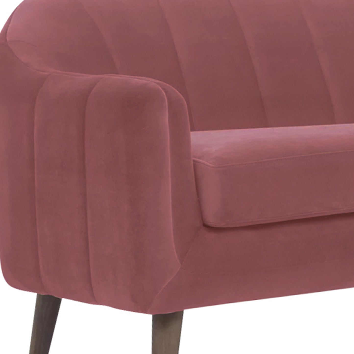 Corbyn Fabric Sofa - Dark Pink