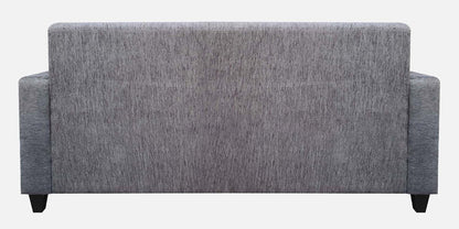 Cornelia Fabric 4 Seater (3 Seater + Ottoman) Sofa - Grey