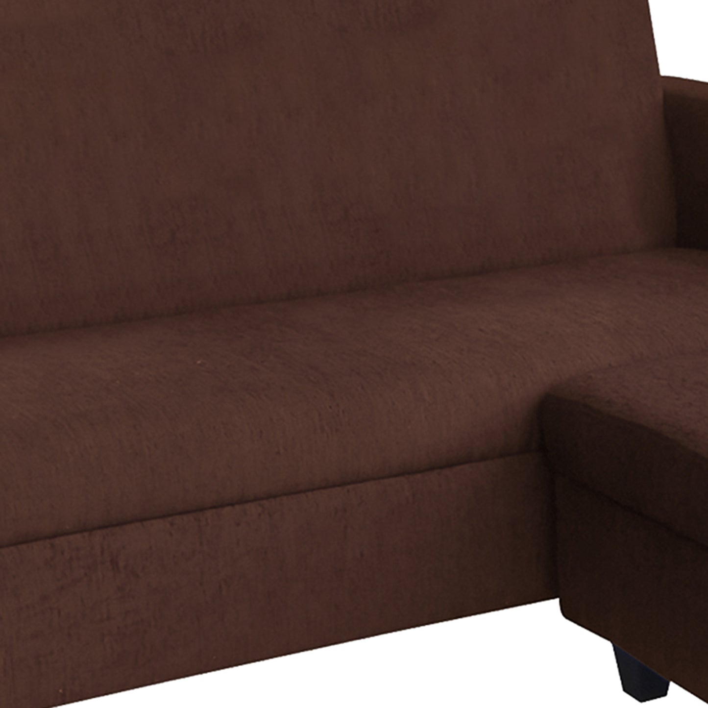 Cornelia Fabric 4 Seater (3 Seater + Ottoman) Sofa - Coffee