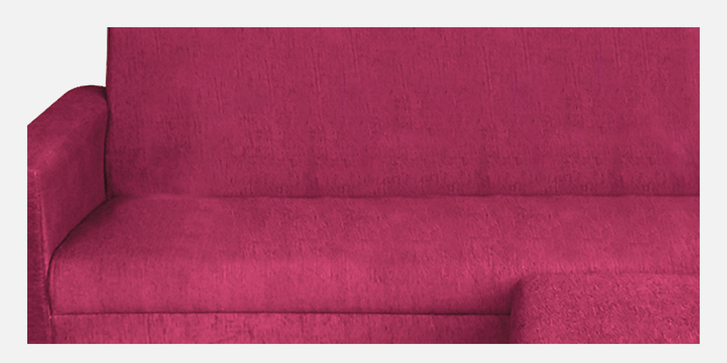 Cornelia Fabric 4 Seater (3 Seater + Ottoman) Sofa - Maroon