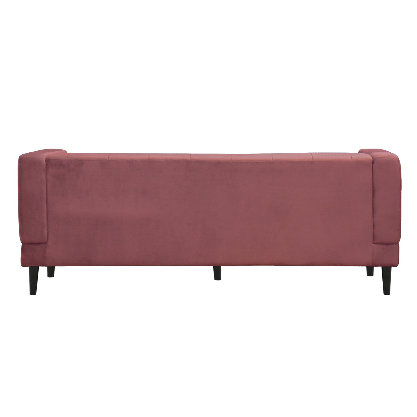 Willford Tufted Back Fabric Sofa - Dark Pink