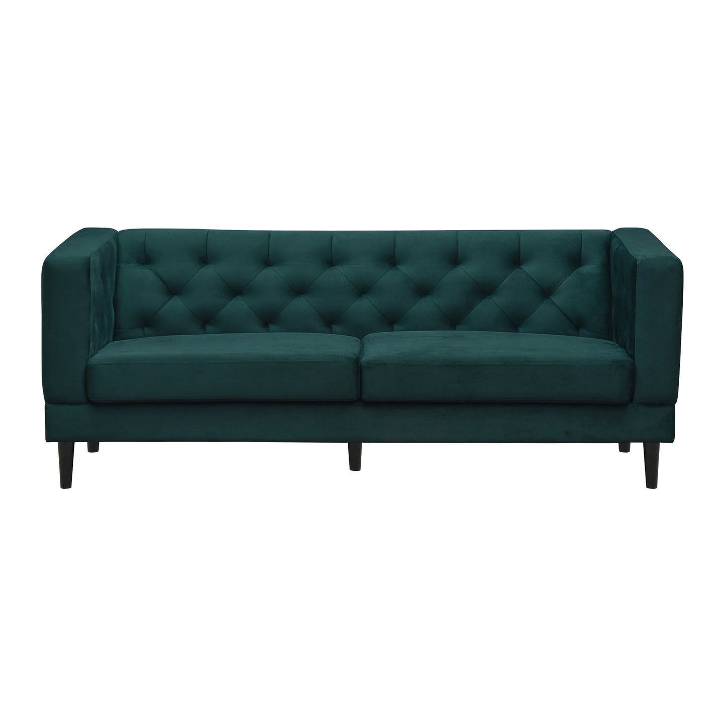 Willford Tufted Back Fabric Sofa - Green