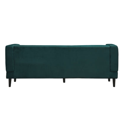 Willford Tufted Back Fabric Sofa - Green