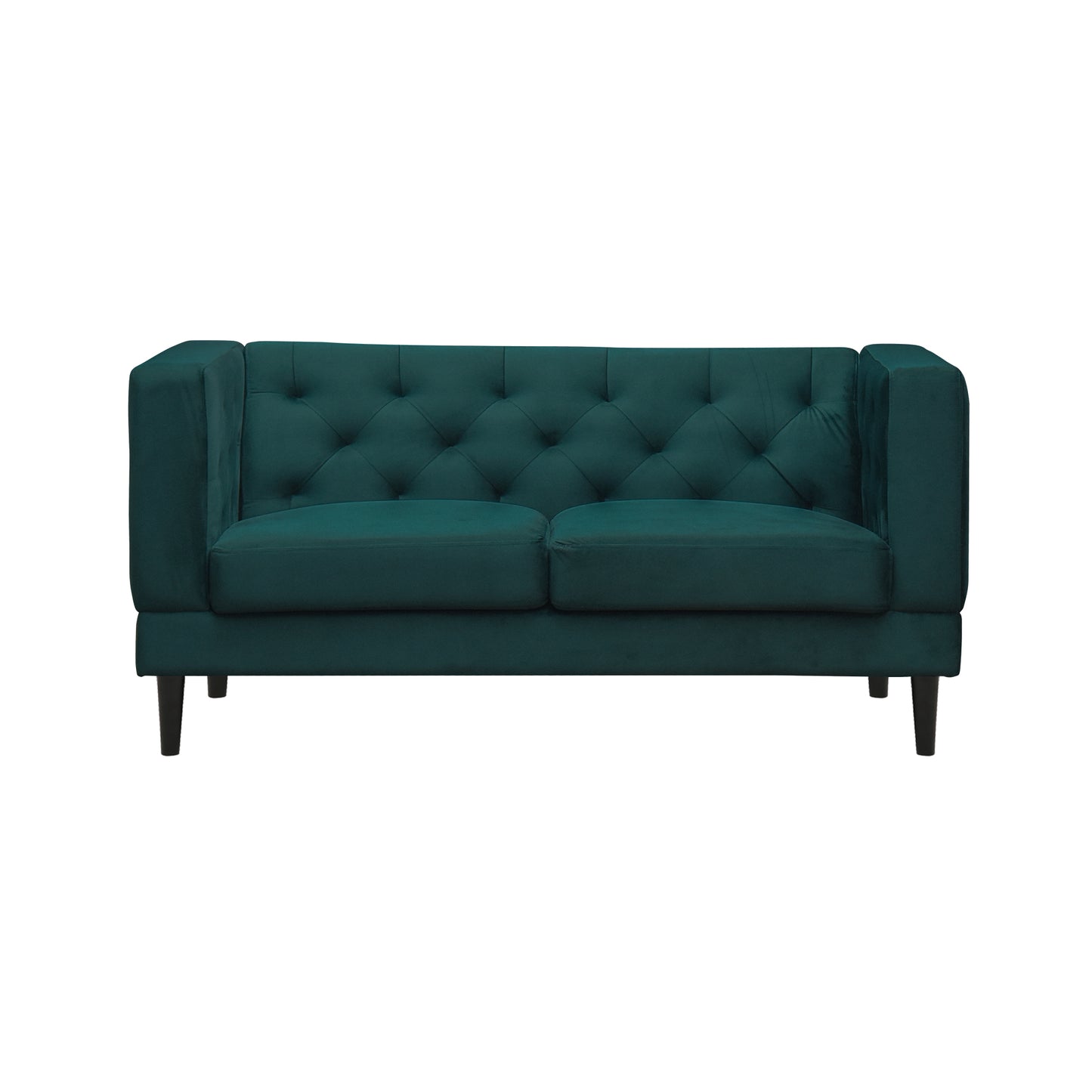 Willford Tufted Back Fabric Sofa - Green