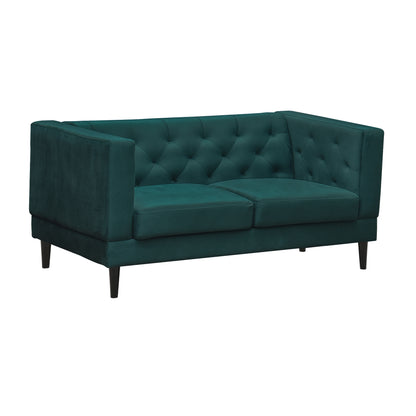 Willford Tufted Back Fabric Sofa - Green