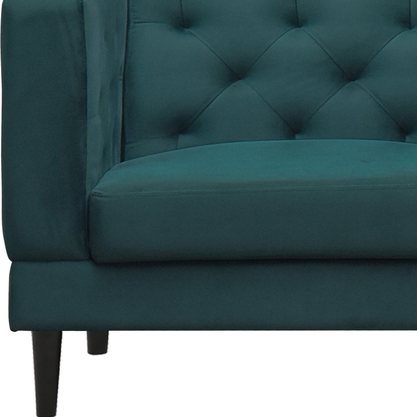 Willford Tufted Back Fabric Sofa - Green