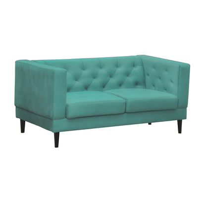 Willford Tufted Back Fabric Sofa - Sea Green