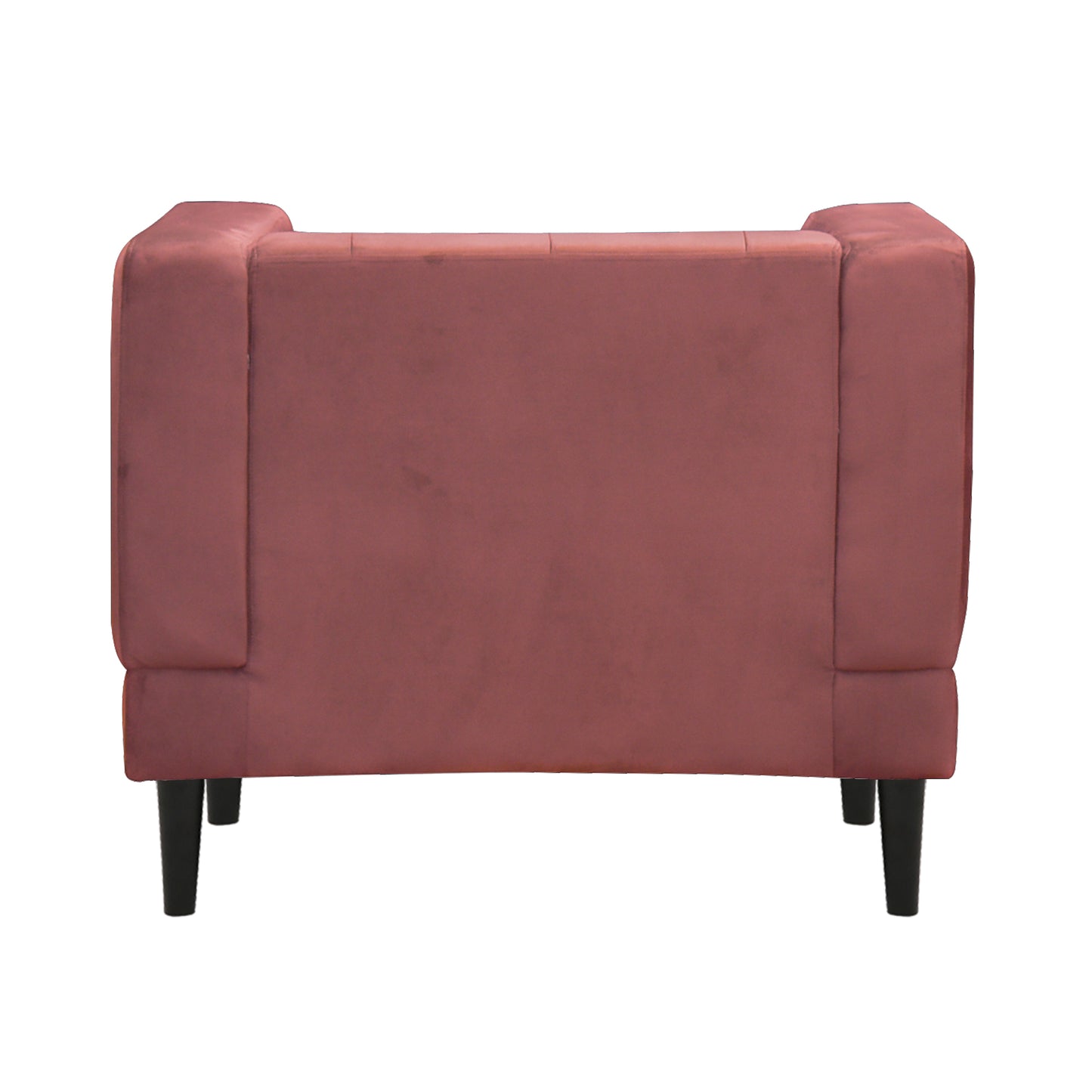 Willford Tufted Back Fabric Sofa - Dark Pink