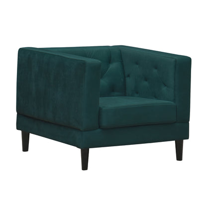 Willford Tufted Back Fabric Sofa - Green