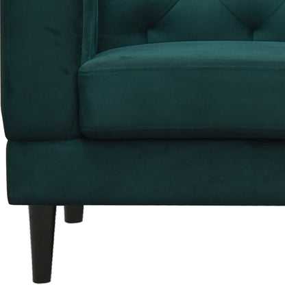 Willford Tufted Back Fabric Sofa - Green