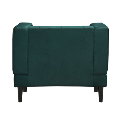 Willford Tufted Back Fabric Sofa - Green