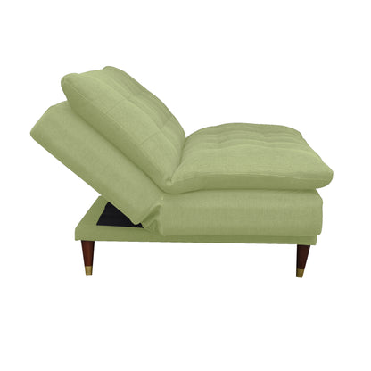 Quinn 3 Seater Sofa cum Bed- Light Green