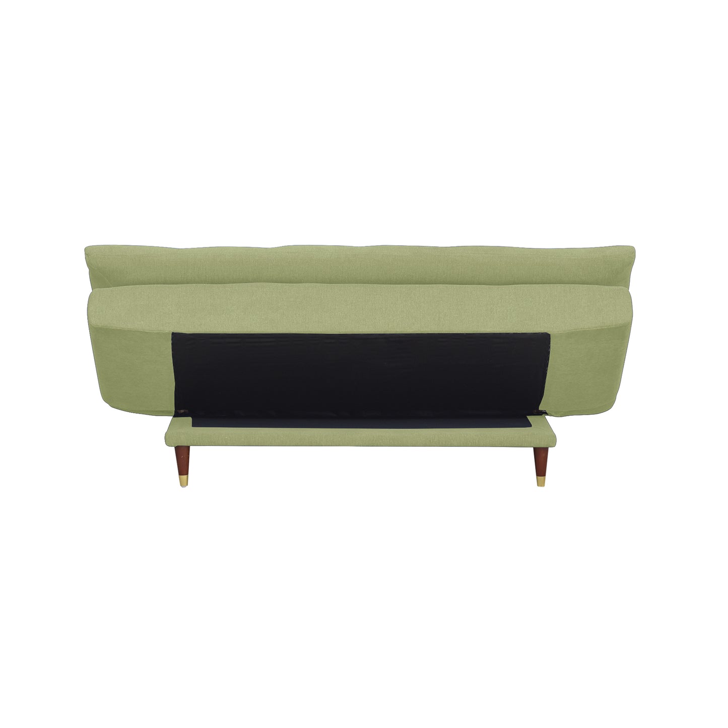 Quinn 3 Seater Sofa cum Bed- Light Green