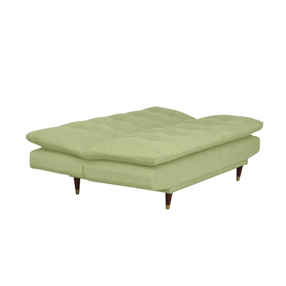 Quinn 3 Seater Sofa cum Bed- Light Green