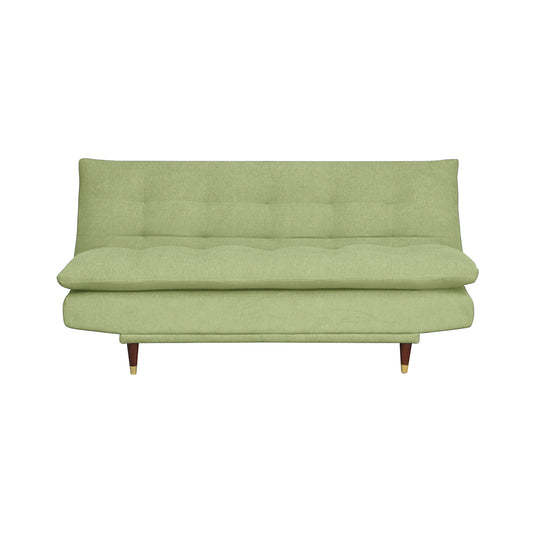 Quinn 3 Seater Sofa cum Bed- Light Green