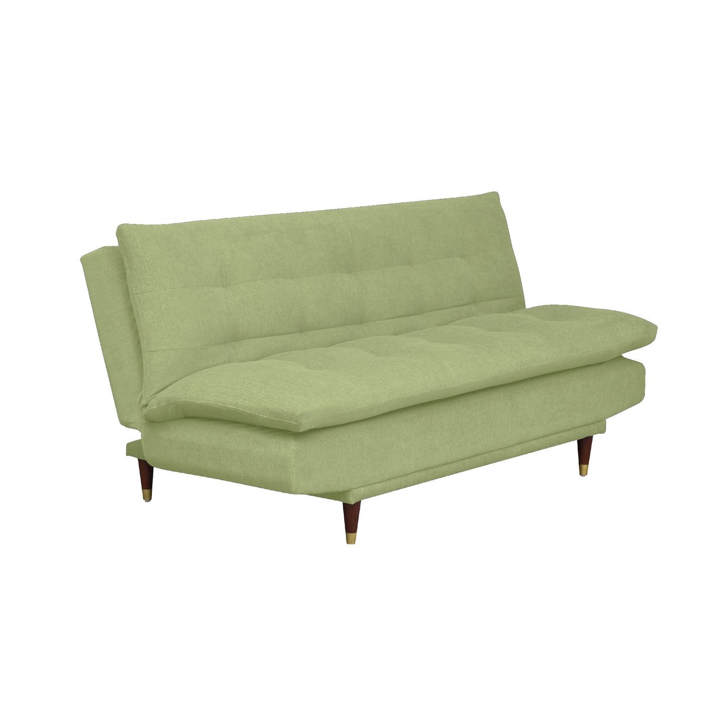 Quinn 3 Seater Sofa cum Bed- Light Green