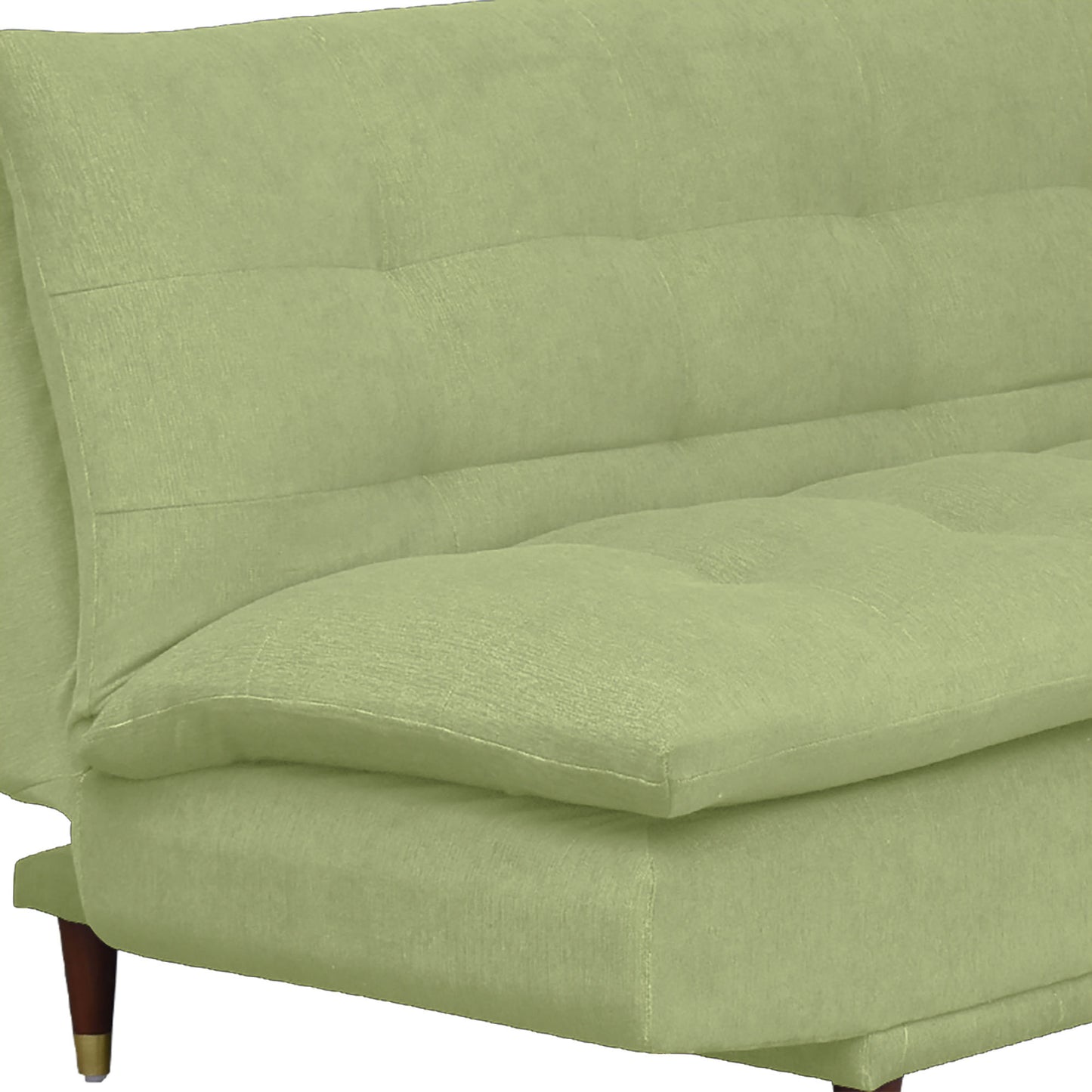 Quinn 3 Seater Sofa cum Bed- Light Green