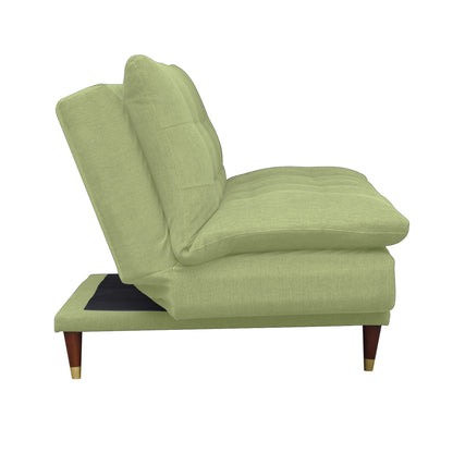 Quinn 3 Seater Sofa cum Bed- Light Green