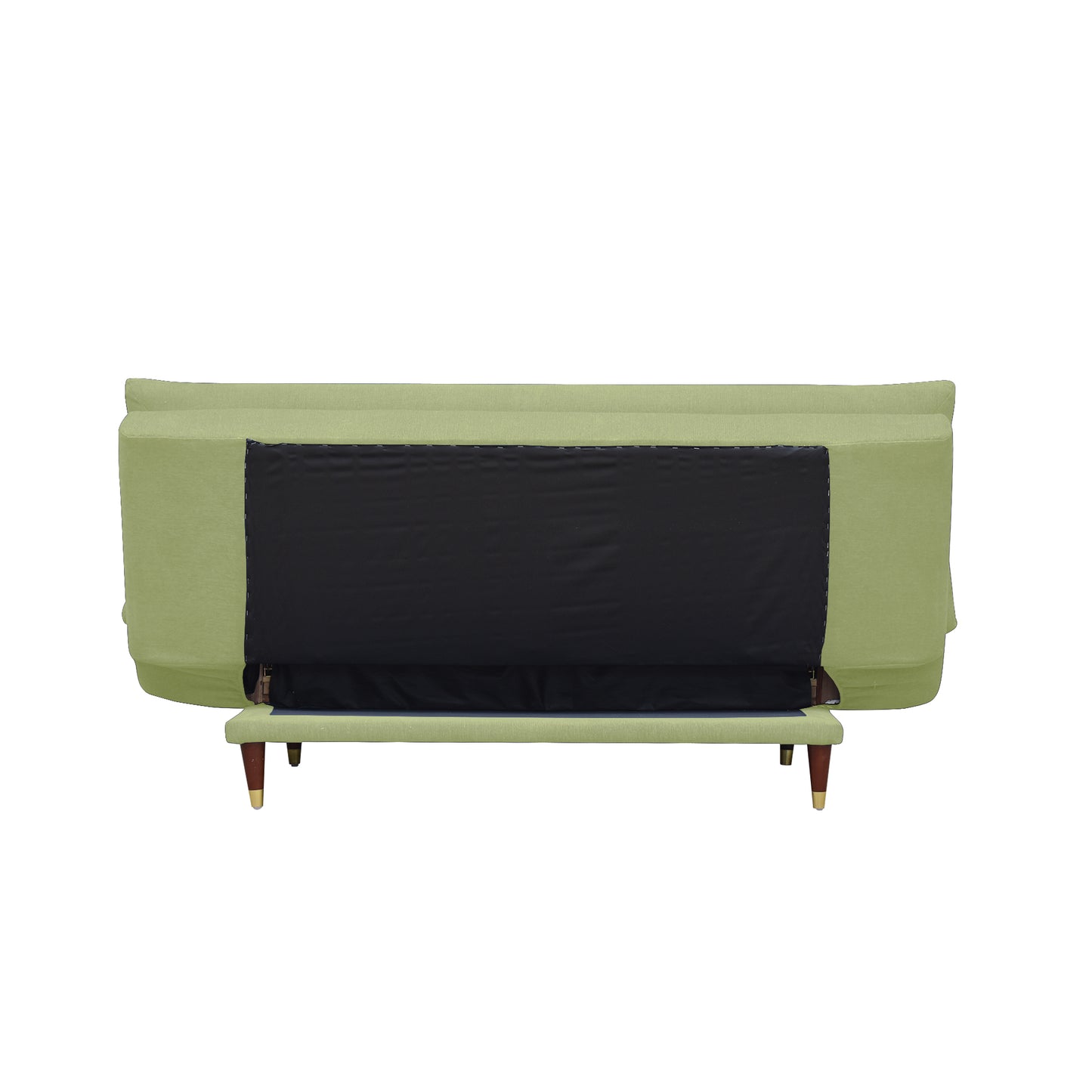 Quinn 3 Seater Sofa cum Bed- Light Green