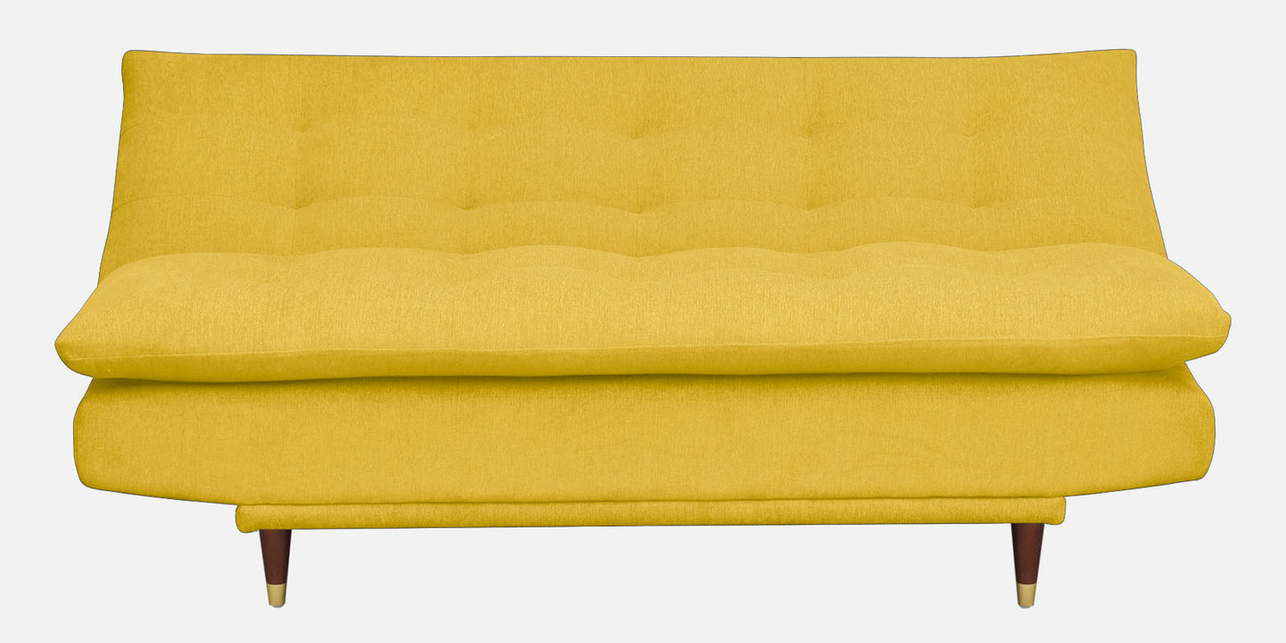 Quinn 3 Seater Sofa cum Bed- Yellow