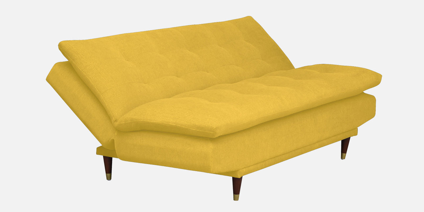 Quinn 3 Seater Sofa cum Bed- Yellow