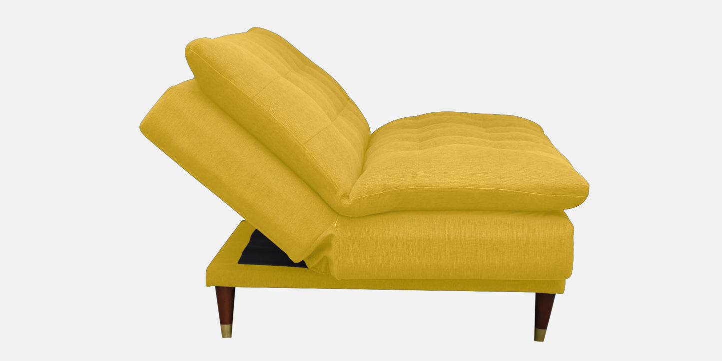 Quinn 3 Seater Sofa cum Bed- Yellow